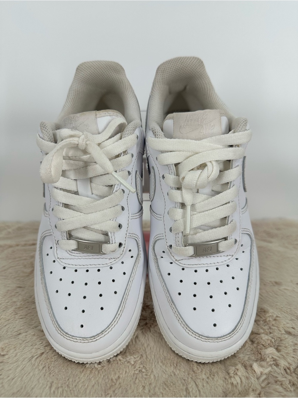 NIKE Air Force 1 "07 Low Rise Women Athletic White Shoe Sneakers Size 5 - Picture 8 of 14